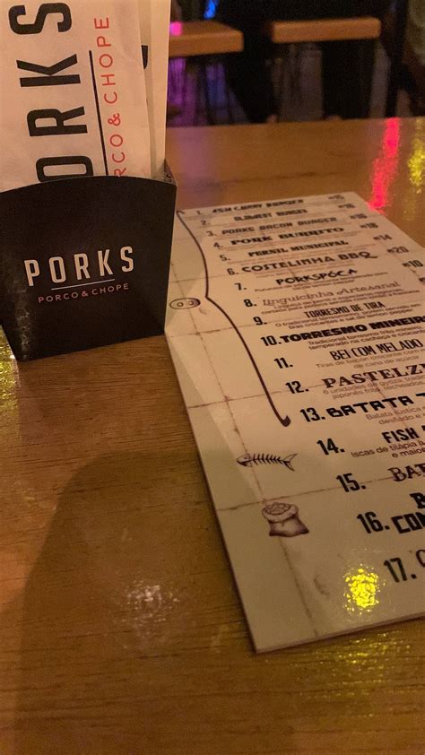 Menu Em Porks Sinop Pub Bar Sinop