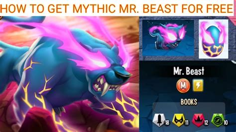 Monster Legends How To Get Mythic MrBeast For Free YouTube