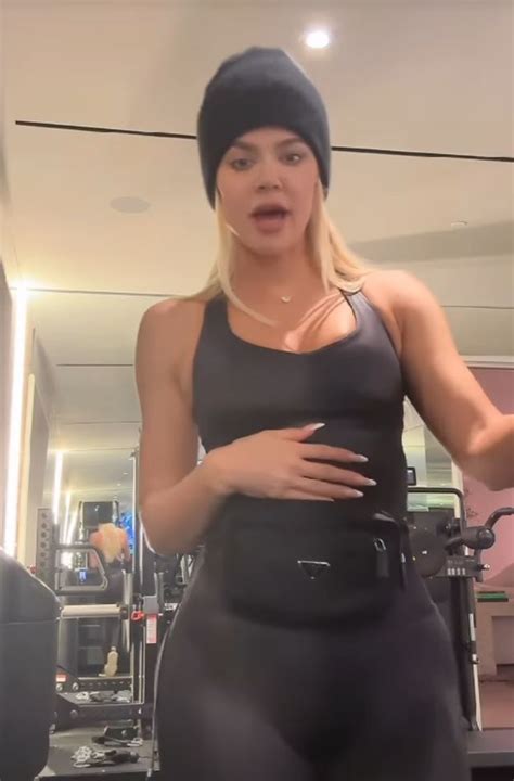 Khloe Kardashian Shows Off Her Toned Abs In Low Rise Sweatpants And Tiny Crop Top For New Good