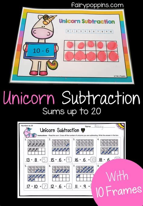 Addition And Subtraction With Ten Frames Fairy Poppins