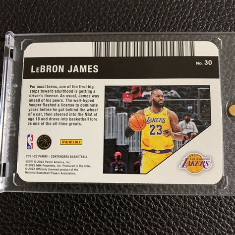 Lebron James Panini Contenders License To Dominate Ssp Case