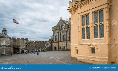 Inside The Walls Of The Stirling Castle In A Cloudy Summer Afternoon