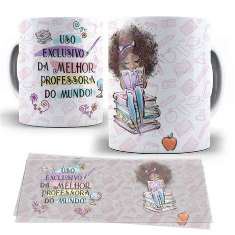 Caneca Uso Exclusivo Da Melhor Professora Do Mundo Mod 03 Fran