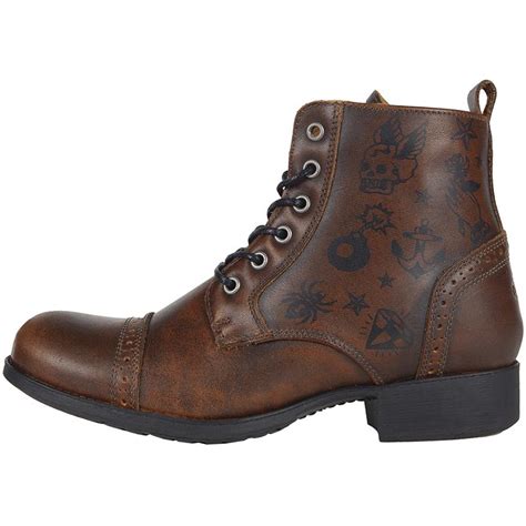 Bottines MEHARI HELSTONS Marron MOTO AXXE FR Chaussures Moto