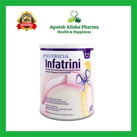 Jual NUTRICIA INFATRINI POWDER 400gr Susu Formula Bayi 0 12 Bulan