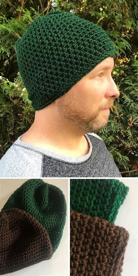 X Simple Mens Crochet Hat Patterns