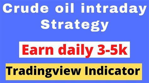 Crude Oil Intraday Trading Strategytradingview Indicatorbest Intraday