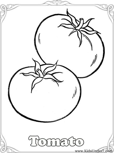 Pictures Of Fruits And Vegetables Without Color - Freeda Qualls' Coloring Pages