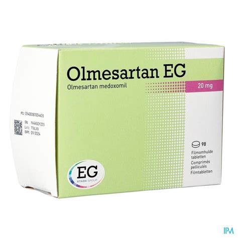 Olmesartan Eg Mg Filmomh Tabl X Mg Apotheek Thiels