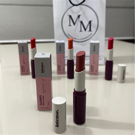 Batom Nude Rosado Intense Stick Glossy 3 2g 1un Efeito Cremoso Lançamento OBoticario Shopee Brasil