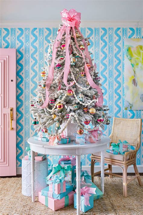 pink ornament christmas tree 14