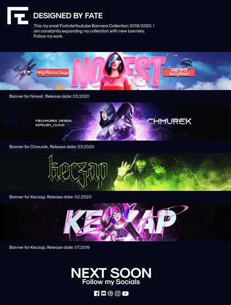 Fortnite banners on Behance