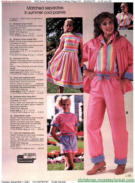 1983 Sears Spring Summer Catalog Page 121 Catalogs And Wishbooks 1980 Fashion Retro Fashion