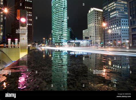 Berlin Potsdamer Platz by night Stock Photo - Alamy