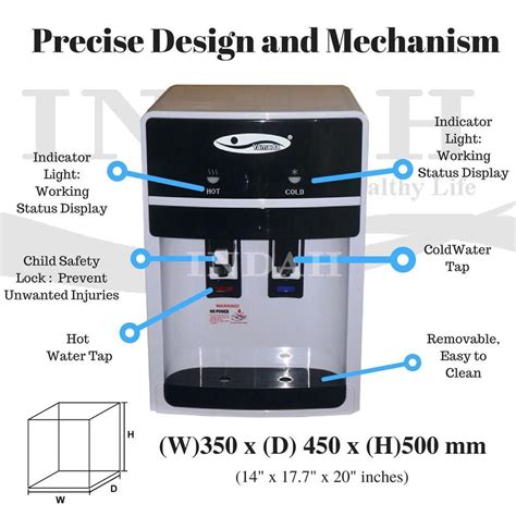 Brand New Hot Cold Water Dispenser Direct Piping To Sink 4 Stage Korean Filter SG