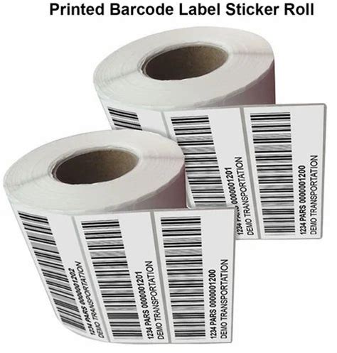 Polyester Printed Barcode Label Sticker Roll At Rs Piece In Indore