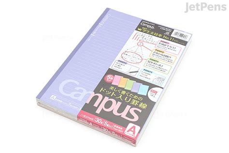 Kokuyo Campus Notebook Semi B5 Dotted 7 Mm Rule Pack Of 5 Cover