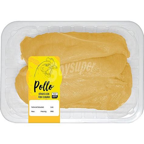 Sada Pollo Amarillo Filetes De Pechuga Peso Aproximado Bandeja 500 G