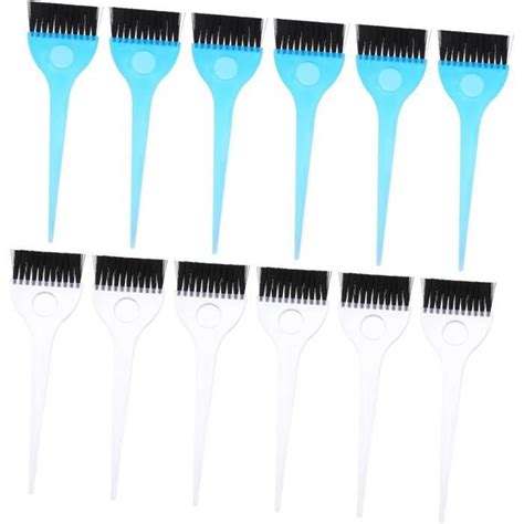 12 Pièces Brosse De Couleur De Cheveux Outils De Coiffure Peigne De