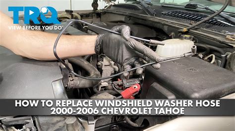 How To Replace Windshield Wiper Fluid Hose