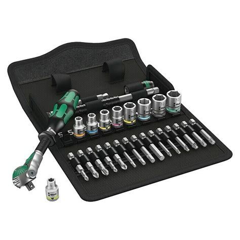 Wera Steckschlüssel Set Zyklop 8100 28 tlg Antriebsgröße ¼ BAUHAUS