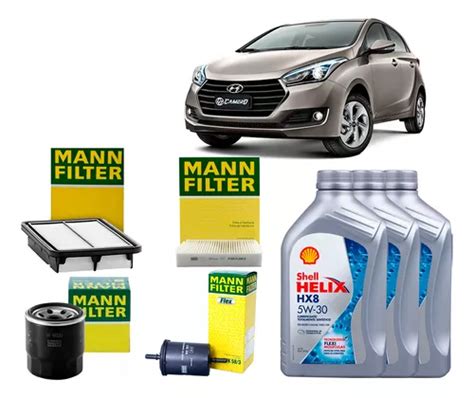 Kit Revisão Óleo 5w30 Hyundai Hb20 Hb20s 1 0 2016 2017 2018