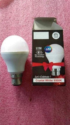 Ceramic Incandascent 9 W Led Bulb With 1 Years Warranty Cool Daylight