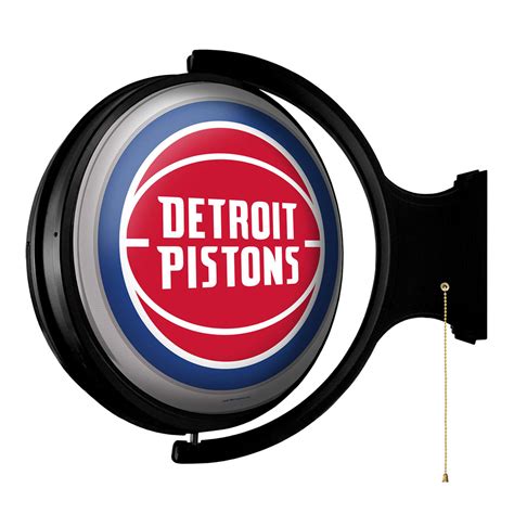 Detroit Pistons Rotating Lighted Wall Sign Style Original Rotating Nba Wall Signs