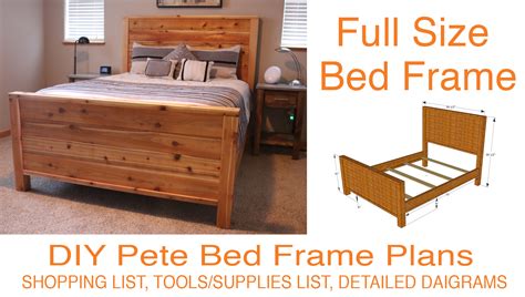 DIY Bed Frame Plans - How to Make a bed frame with DIY Pete