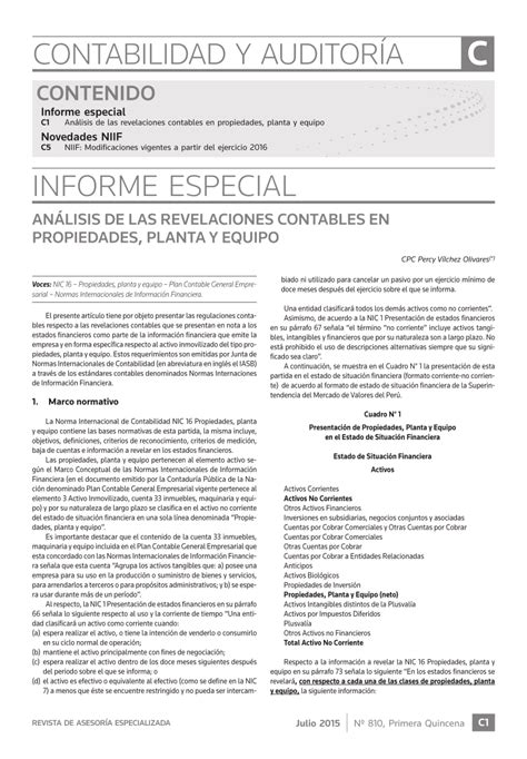 PDF Análisis de las Revelaciones Contables en Propiedades Planta y