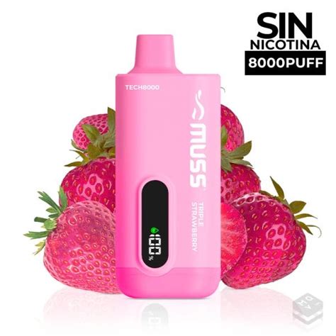 Vaper Desechable Muss Tech Triple Strawberry Mg De Muss Masquevapor