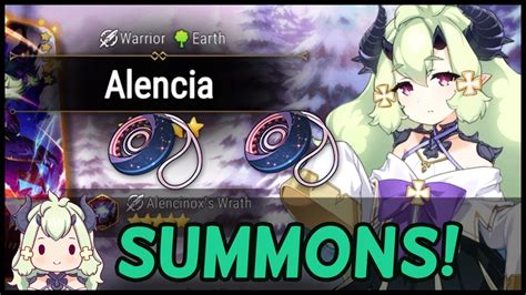 Epic Seven Summons For Alencia Ml Youtube