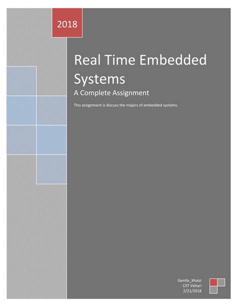 Realtime Embedded Systems Pdf