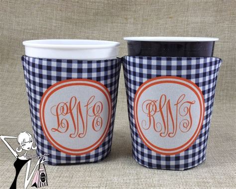 Solo Cup Koozie Personalized Koozies Monogram Koozie Solo Cup Coozie ...