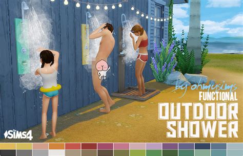 Naked Outdoor Showers Families