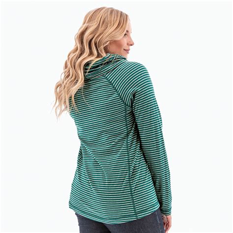 Old Ranch Raven Cowl Neck Stripe Top In Shaded Spruce M06995 Paloma