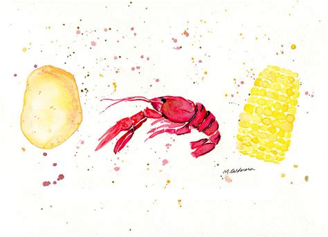 Crawfish Boil Painting By Meagan Caldarera Pixels