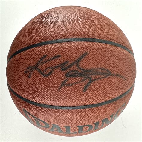 Lot Detail Kobe Bryant Signed Spalding NBA I O Model Basketball PSA