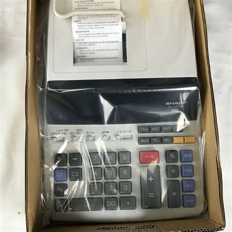 Sharp El 1197piii Printing Calculator White 74000016712 Ebay