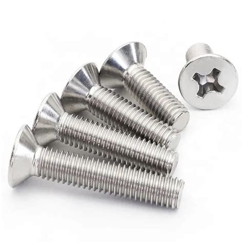 Din965 M2 M25 M3 M4 M5 M6 M8 Metric Stainless Steel Cross Recessed Phillips Flat Countersunk