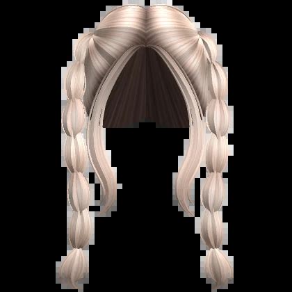 Long Thin Bubble Braided Pigtails Platinum Roblox Item Rolimon S