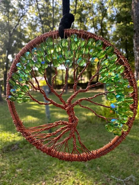 Inch Handmade Copper Wire Tree Of Life One Of A Kind