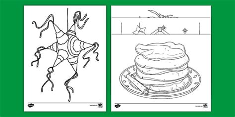 Las Posadas Coloring Sheets Professor Feito Twinkl