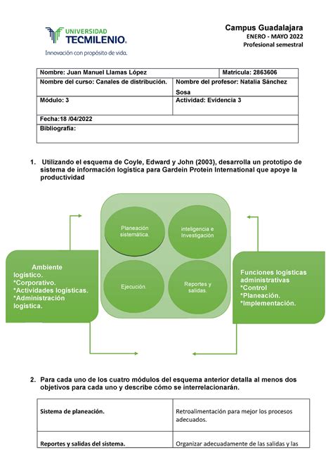 Evidencia Canales De Distribuci N Nombre Juan Manuel Llamas L Pez