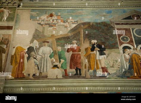 Basilica San Francesco Arezzo Frescoes Hi Res Stock Photography And