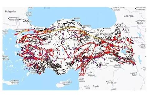 MTA diri fay hattı haritası güncel veriler Türkiyede MTA diri fay