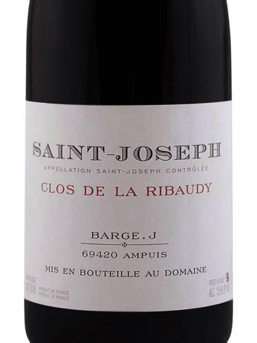 Gilles Barge Clos De La Ribaudy Saint Joseph Rouge Vivino