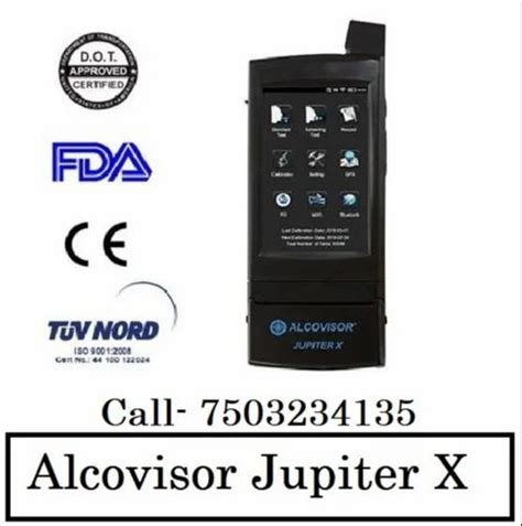 Alcovisor Jupiter X Alcohol Breath Analyser At Alcohol Breath