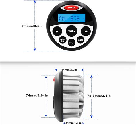 Guzare Paquete De Audio Est Reo Marino Mp Usb Am Fm Aux En Calibre