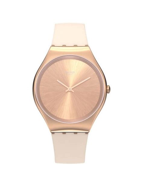 Reloj Swatch Ultrafino Mujer Skin Syxg Skinrosee